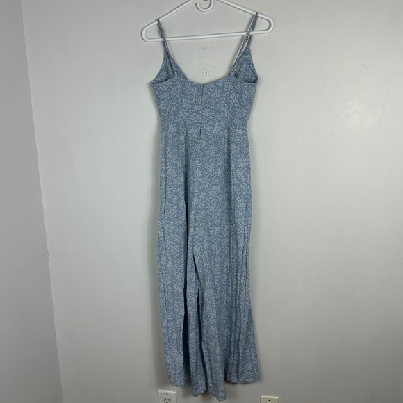 DISSH Blue Floral Wide Leg Tie Front Jumpsuit Womens Sz 6 Cottage‎ Fairy Prairie - Picture 13 of 16